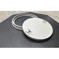 650 mm El Tutamaklı Daire Rögar Kapağı – Çerçeveli Yuvarlak/Oval Plastik Menhol Kapak