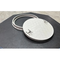 650 mm El Tutamaklı Daire Rögar Kapağı – Çerçeveli Yuvarlak/Oval Plastik Menhol Kapak