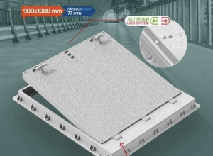 Kilitli Menteşeli PP Rögar ve Koruge Boru Kapakları