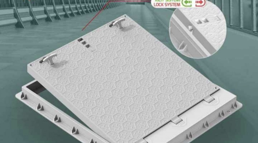 Kilitli Menteşeli PP Rögar ve Koruge Boru Kapakları