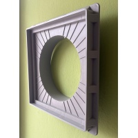 300 lük Koruge Boru Kapaksız Tek Çerçeve - Plastik 300'lük (300mm) koruge borular için.