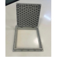 70x80 Menteşeli Plastik Dikdörtgen Rögar Kapağı – Kulplu Kilitli, 700x800 mm Yer Suyu Kanal Kapak