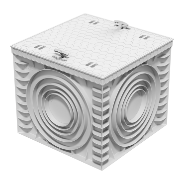 70x70 Plastik Rögar ; Drenaj ve topraklama menhol kutusu kulplu ve düzkapaklı