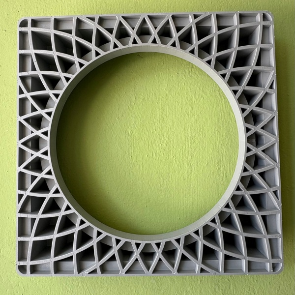 400mm Kare El Tutamaklı Plastik Rögar Menhol Kapak ve Kare Çerçeveli yuvarlak oval menhol kapağı - T2400X47215014 - Luxwares