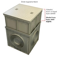 40×40 Menhol Rögar Kutusu Yükseltme Aparatı – 10 cm Yükseltici Çerçeve + Plastik Kapağı