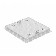 70x70 Plastik Rögar Kapağı – Kare Çerçeveli, El Tutamaklı 