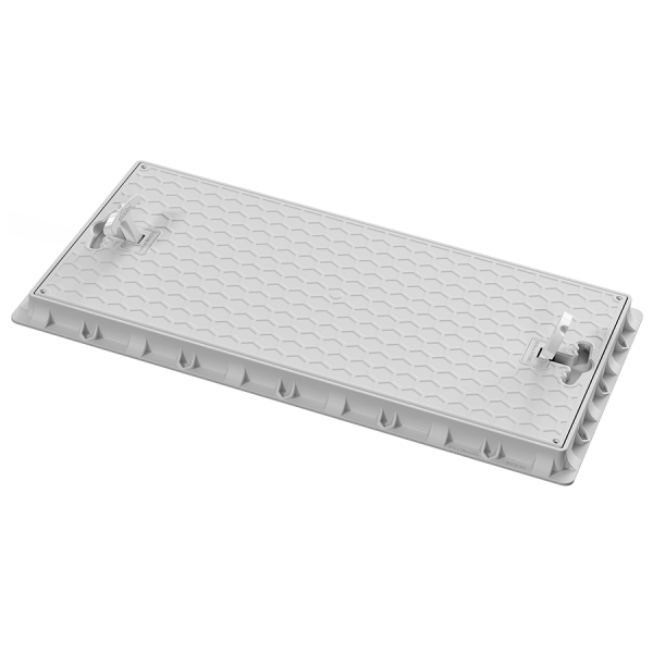 80x40 Plastik Rögar (Menhol) Kapağı – Çerçeveli, El Tutamaklı Dikdörtgen Kapak - TS552218CM4X - Luxwares