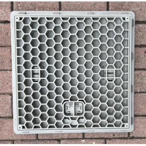 55x55 Plastik Rögar Kapağı (Çerçeve ve Kapak Seti)