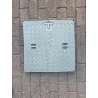 55X55 Çerçevesiz Tek Rögar ( Menhol ) Kapağı - El Tutamaklı Tek Kapak - 52cm - 52cm