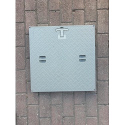 55X55 Çerçevesiz Tek Rögar ( Menhol ) Kapağı - El Tutamaklı Tek Kapak - 52cm - 52cm