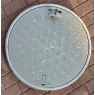 650 mm El Tutamaklı Daire Rögar Kapağı – Çerçeveli Yuvarlak/Oval Plastik Menhol Kapak