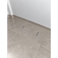 Gömme Rögar Kapağı - Seramik - Fayans Ve Mermer Zeminlerde  Gizli Çerçeve Kapak 55 x 55 - ÇİFT KULPLU