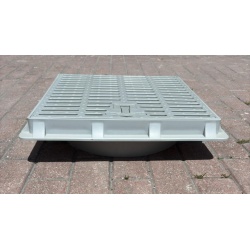 500 MM KORUGE BORU UYUMLU ÇERÇEVE + IZGARALI KAPAK 