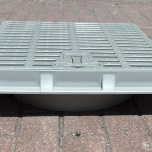 300 MM KORUGE BORU UYUMLU ÇERÇEVE + IZGARALI KAPAK 