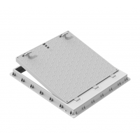 100x120 Rögar Kapağı - Menteşeli Kilitli ve El Tutamaklı - Plastik