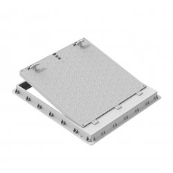 100x120 Rögar Kapağı - Menteşeli Kilitli ve El Tutamaklı - Plastik