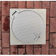 400X400MM MENTEŞELİ EL TUTAMAKLI PLASTİK RÖGAR MENHOL KAPAK / 40CM X 40CM ÇERÇEVELİ