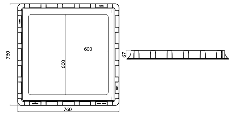 70x70 Rögar Kapağı Ölçüleri
