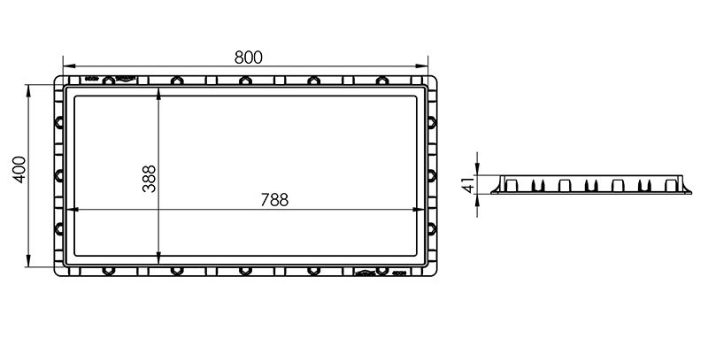 40x80 Plastik Rögar Kapak Fiyatı | Çerçeve Ölçüleri