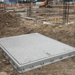 90x100 Kilitli Menteşeli Rögar Kapağı – 900x1000 mm Luxwares El Tutamaklı Kapak