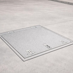 70x80 Menteşeli Plastik Dikdörtgen Rögar Kapağı – Kulplu Kilitli, 700x800 mm Yer Suyu Kanal Kapak