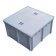 55x55 Menhol Rögar Kutusu Yükseltme Aparatı – 30 cm Yükseltici Çerçeve + Plastik Kapağı