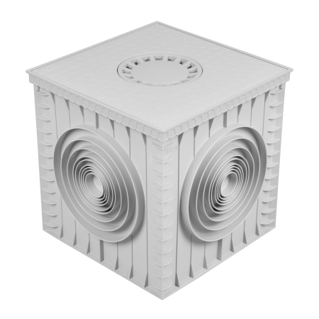 40x40 Süzgeçli Plastik Rögar Kutusu – Menhol Rögar Kutu Modeli - TS5521X40CS - Luxwares Kutu