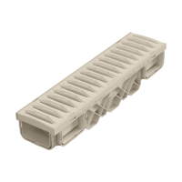 120x90x500 mm Plastik Izgaralı Drenaj Kanalı | Yağmur Suyu ve Havuz Kenarı Oluğu