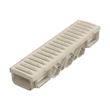 120x90x500 mm Plastik Izgaralı Drenaj Kanalı | 12×9×50 cm Yağmur Suyu, Yüzey ve Havuz Kenarı Drenaj Kanalı - T6251S07L500 - Luxwares