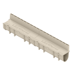 130x145x1000 H85 mm Fuga Drenaj Kanalı + Izgara – Gizli ve Gömme, Yağmur Suyu ve Havuz Kenarı Oluğu