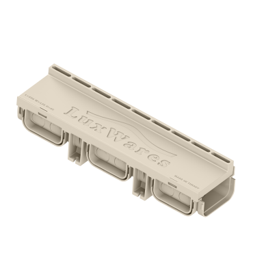 130x95x500 H20 mm Fuga Drenaj Kanalı + Izgara – Gizli ve Gömme, Yağmur Suyu, Havuz ve Peyzaj Kenarı Drenaj Kanalı - TF13520GA - Luxwares