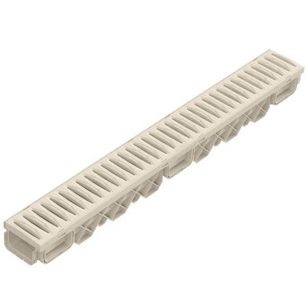 150x100x1000 mm Plastik Izgaralı Drenaj Kanalı | 15×10×100 cm Yağmur Suyu, Yüzey ve Havuz Kenarı Drenaj Kanalı - T6251SL5213 - Luxwares