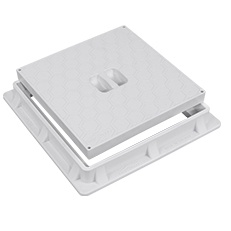 50x50 Plastik Rögar Kapağı – Kare Çerçeveli Kapak - Luxwares Rögar Kapak & Kutu & Drenaj Kanalları