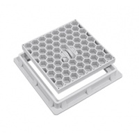 35x35 Plastik Rögar Kapağı – Kare Çerçeveli Kapak