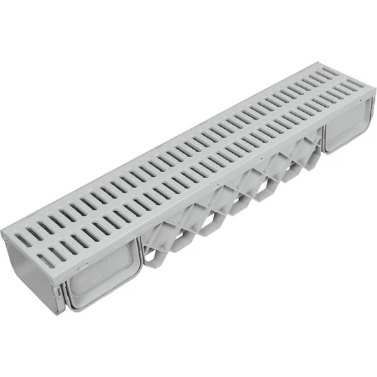 200x145x1000 mm Plastik Izgaralı Drenaj Kanalı | 20×14,5×100 cm Yağmur Suyu, Yüzey ve Havuz Kenarı Drenaj Kanalı - T6251S2748552 - Luxwares