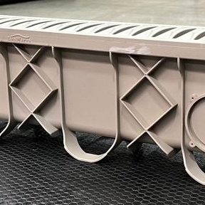130x200x1000 mm Plastik Izgaralı Drenaj Kanalı | 13×20×100 cm Yağmur Suyu, Yüzey ve Havuz Kenarı Drenaj Kanalı - T6N5200S20 - Luxwares