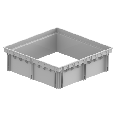 50X50 Menhol Rögar Kutusu Yükseltme Aparatı - 15 cm Yükseltici Çerçeve - 50CM 50CM -  Luxwares