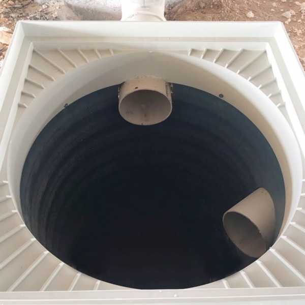 600’lük Koruge Borular için Plastik Geçmeli Kapak – Çerçeveli 600 mm Koruge Boru Kapağı - 19940600 - Luxwares