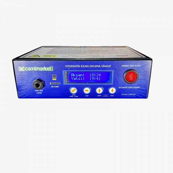 Ezanmatik DMR-26 Otomatik Ezan Okuyan Cihaz - Hafıza Kartlı-Tistok