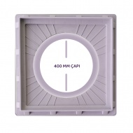400’lük Koruge Borular için Plastik Geçmeli Kapak – Çerçeveli 400 mm Koruge Boru Kapağı
