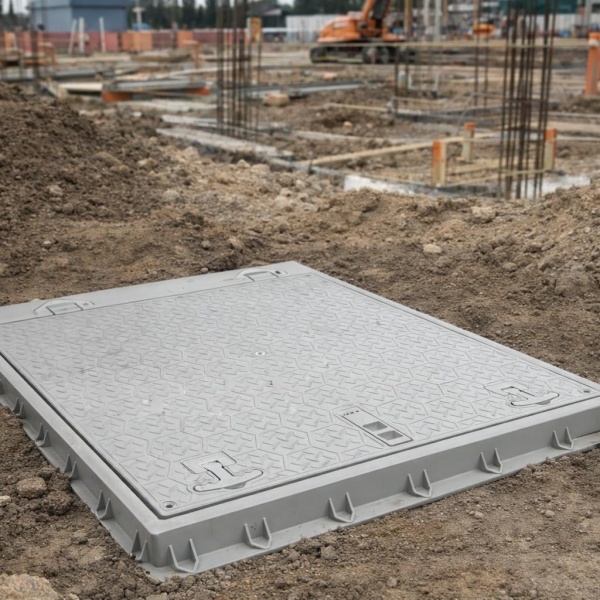 90x100 Kilitli Menteşeli Rögar Kapağı – 900x1000 mm Luxwares El Tutamaklı Kapak-Luxwares