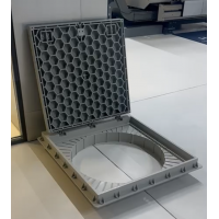 800 mm Çapında Rögar Kapağı – Çerçeveli, Geçmeli Kilitli Menteşeli Kapak