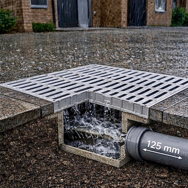 50x50 Izgaralı Rögar Kapağı - El tutamaklı menhol plastik kapak modeli-Luxwares