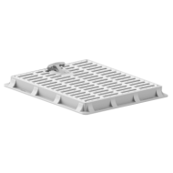 50x50 Izgaralı Rögar Kapağı - El tutamaklı menhol plastik kapak modeli