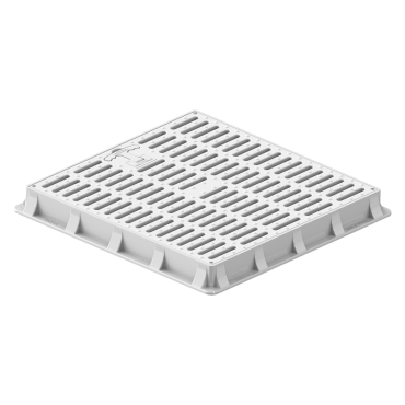 55x55 Izgaralı Rögar Kapağı - El tutamaklı menhol plastik kapak modeli-Luxwares