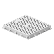 55x55 Izgaralı Rögar Kapağı - El tutamaklı menhol plastik kapak modeli