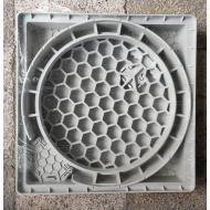 400X400MM MENTEŞELİ EL TUTAMAKLI PLASTİK RÖGAR MENHOL KAPAK / 40CM X 40CM ÇERÇEVELİ