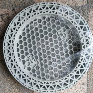 400 mm El Tutamaklı Daire Rögar Kapağı – Çerçeveli Yuvarlak/Oval Plastik Menhol Kapak