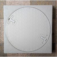 500mm Kare El Tutamaklı Plastik Rögar Menhol Kapak ve Kare Çerçeveli yuvarlak oval menhol kapağı