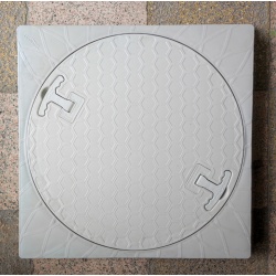 500mm Kare El Tutamaklı Plastik Rögar Menhol Kapak ve Kare Çerçeveli yuvarlak oval menhol kapağı